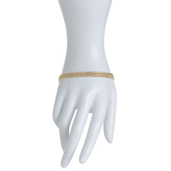 MIA FIORE Gold Made In Italy 14kt Gold Infinity Chain Bracelet - Picture 2 of 2